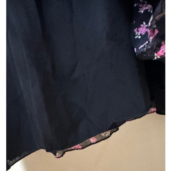 Shoshanna Black and Pink One-Shoulder Maxi Dress - Picture 9 of 13